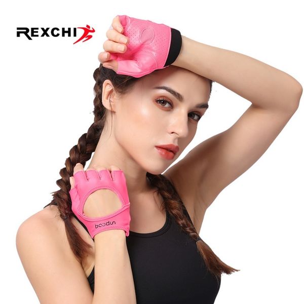 

rexchi half finger yoga gloves for women breathable gym fitness glove support crossfit workout power weight lifting equipment