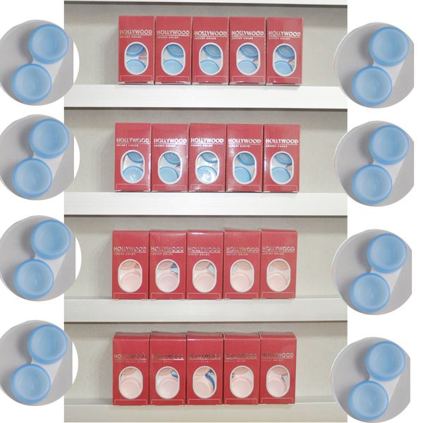 

fast hipping hollywood color contact lens packing 20 colors contact lenses case