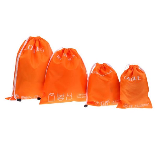 

4 sizes waterproof outdoor travel drawstring storage bag organizer