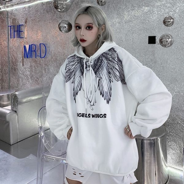 

hip-hop streetwear catholicism women's clothing pulp female new warm casual harajuku women hooded sweatshirt, Black
