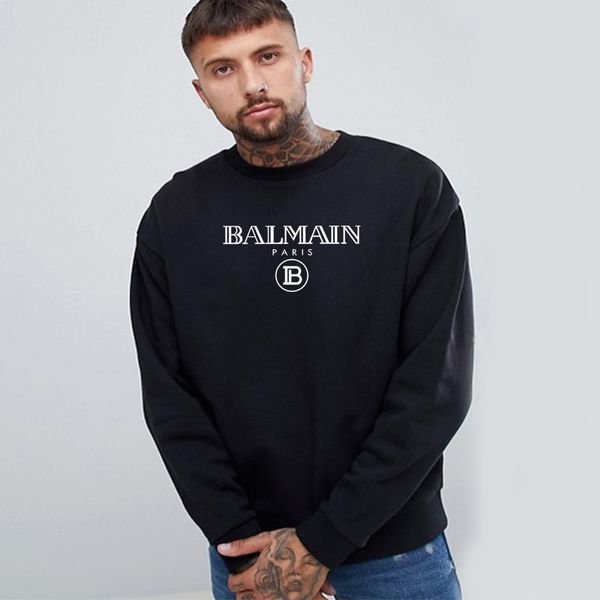 

Balmain толстовки мода мужская дизайнер мультфильм акула печати толстовки куртка Мужчины Женщины высокое качество повседневные кофты размер M-2XL