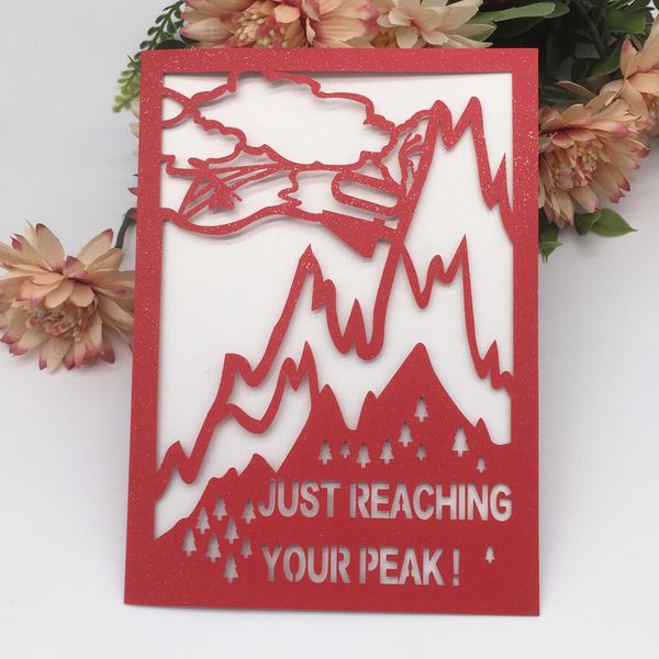 Just Reaching Your Peak Wedding Invitation Cards Study Work Hard