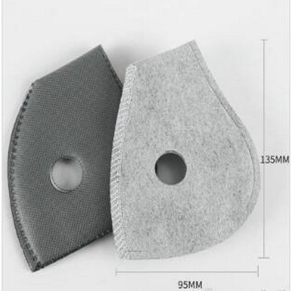 

2020 sports mask filter pm2.5 remplacement filter cloth for face mask insert 5-layer protective anti-fog haze dust-proof breathable filter