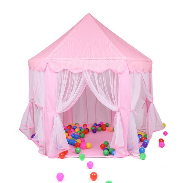 

tents and shelters girl princess castle foldable playhouse ball house children playing sleeping toy tent indoor outdoor portable y40