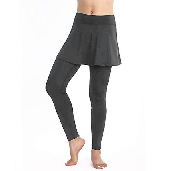 

leggings for women fashion casual mid waist skirt leggings tennis pants sports fitness cropped culottes leginsy damskie #n, White;red