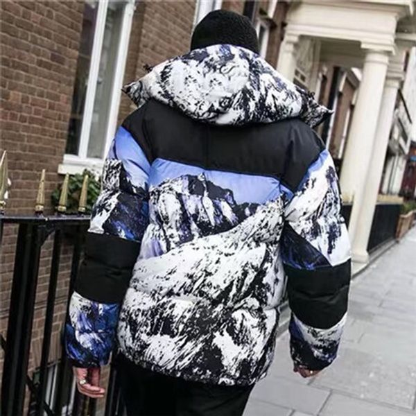 

19 winter designer mens thick jackets brand hooded women down parkas coats street sport windbreaker casual warm oversize zip high b101045l, Black;brown
