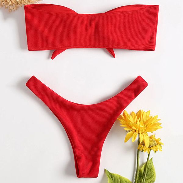 

bikinis 2019 push up проложенный scoop шеи женщина купальники сплошной цвет пляжная бразильский бикини бикини set майо de bain femme, White;black