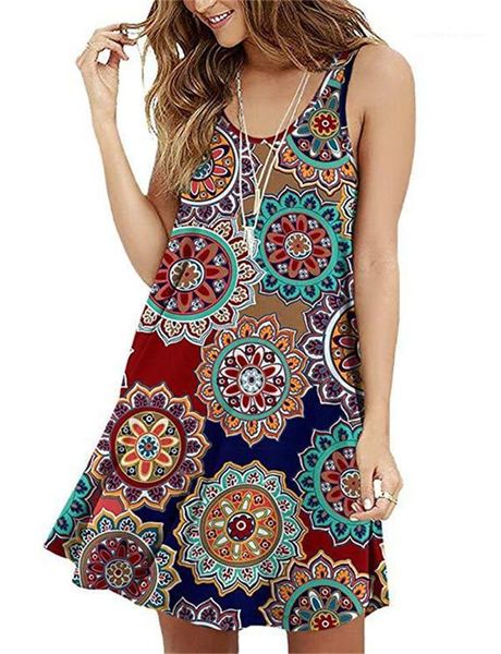 

scoop neck floral print female clothing fashion style casual apparel womens summer designer dresses sleeveless vest, Black;gray
