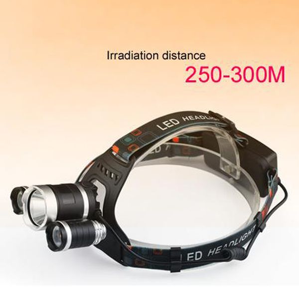 

crestech 6000lm 3t6 светодиодные фары фары головного света 3-режим факел + 2x18650 батарея + зарядное устройство для рыбалки огни 3t6 фары