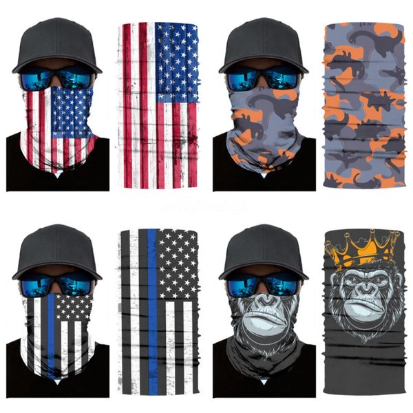 

12color seamless magic skull skull scarf face mask skull scarf cycling riding masks warm neckerchief facial party masks 200 1pcs t1i1 #52#88, Blue;black