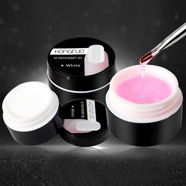 

uv nail builder gel long lasting soak off quick dry finger extension lacquer, Red;pink