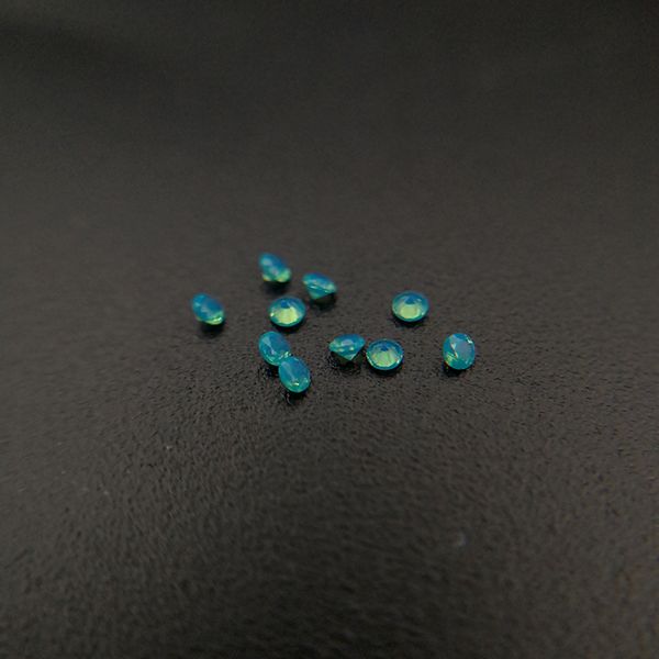 

#216 good quality high temperature resistance nano gems facet round 0.8-2.2mm dark opal aquamarine blue green synthetic gemstone 2000pcs/lot, Black