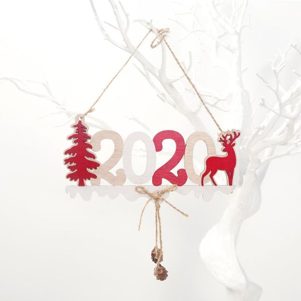 

christmas decorations new 2020 letter hemp rope wooden pendant creative christmas tree decoration pendant