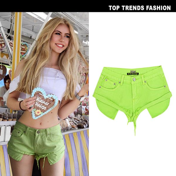 

2020 women shorts summer casual elastic waist elegant female beach cotton shorts for women plus size, Blue