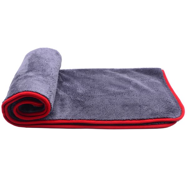 

1000gsm 90x60cm large size thick plush microfiber towel car wash clean cloths microfibre wax polishing detailing towel absorbent