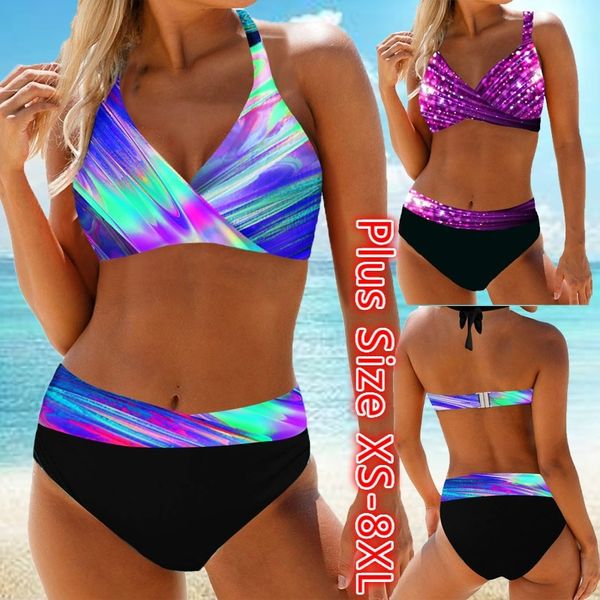 

plus size women swim wear women bathing suit women bikini set swimsuit plus size s-8xl 2020, White;black