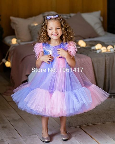 

baby girl, baby girl, princess, color girl wedding dress, children's party dress, unicorn cake skirt, Red;yellow