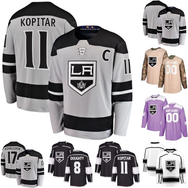 

Los Angeles Kings Jersey 8 Drew Doughty 11 Anze Kopitar 23 Dustin Brown 32 Jonathan Quick 77 Jeff Carter 61 Pavel Jenys 14 Brendan Leipsic