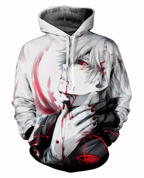 

fashion 3d printed anime tokyo ghoul men women pullover hoodies street wear casual hip hop pockets sweatshirt clothing zgxl071, Black