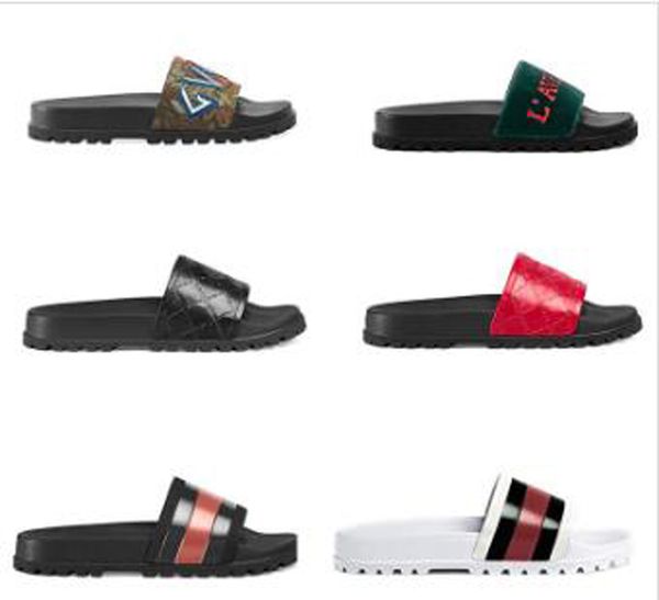 

woman/man sandals slippers shoes slippers sandals slippers casual shoes trainers flat shoes slide eu:35-45 with box kq901, Black