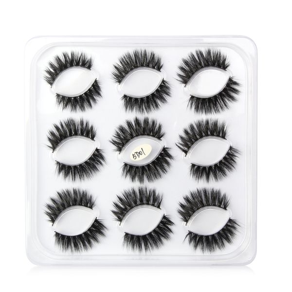 

9 pairs of 5d imitation bristles false eyelashes
