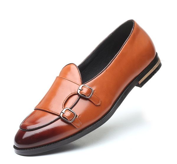 

men's shoes pu leather casual driving oxfords flats shoes mens loafers wedding party shoes for men 37-48, Black