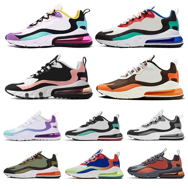 

latest react men running shoes bauhaus dream capsule dusk purple hyper jade bleached coral women mens trainers athletic sports sneakers, Black