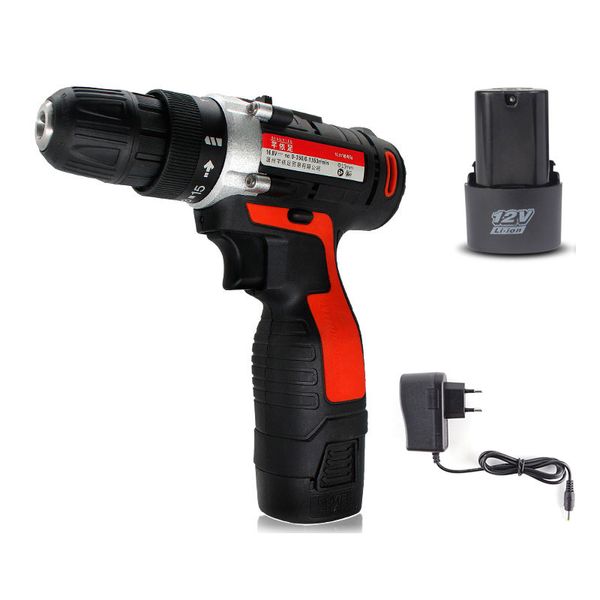 

durable and reliable 12v lithium battery power drills cordless rechargeable 2 speed electric drill power tool