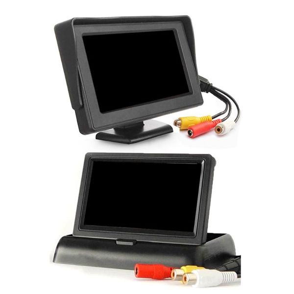 

4.3 inch car monitor for rear view camera screen reverse camera monitor display two av inputs color video screen
