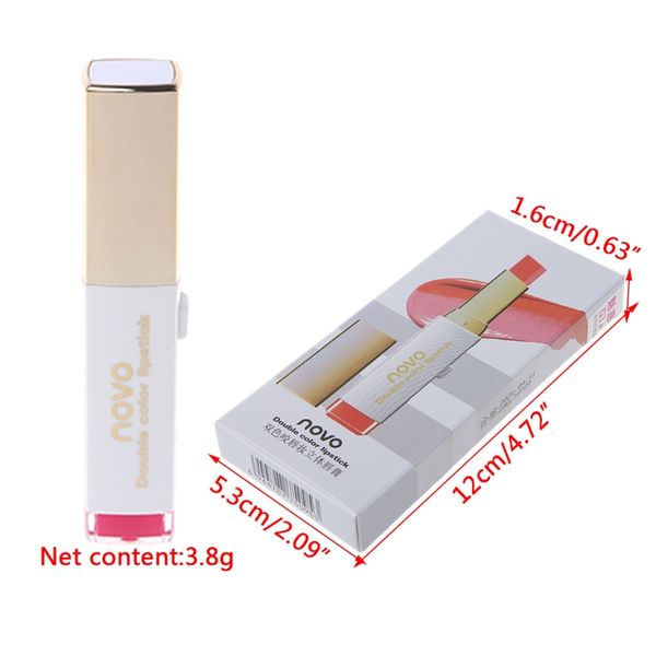 

two tone tint lip gloss makeup moisturizing gradient color v-shape lipstick