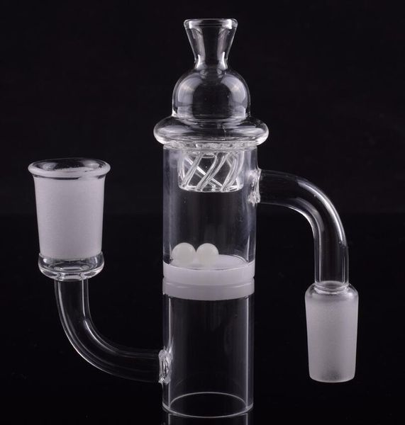 

DHL Factory price XL XXL 4mm Opaque Bottom Quartz Banger Nail & Cyclone Spinning Carb Cap and Glowing Terp Pearl Insert 25mm Honey bucket