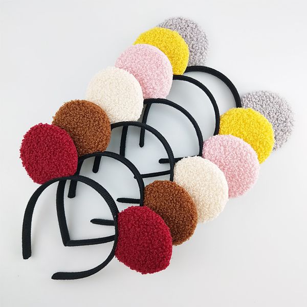 

girls animal cartoon hairband lamb bear ears headbands kids women hair bands wedding birthday party hair accessories, Slivery;white