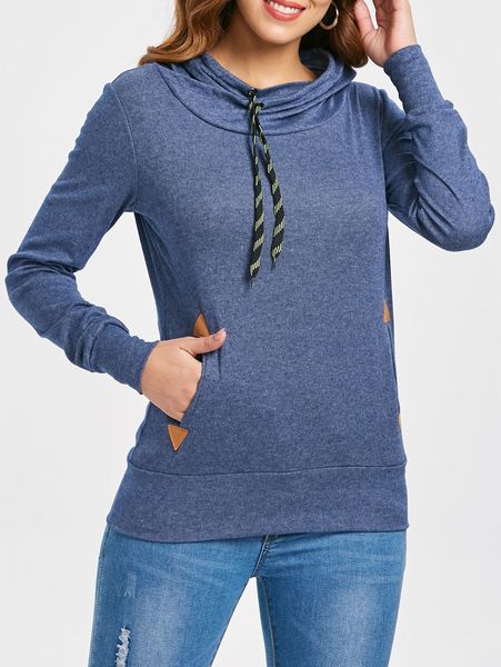 

кулиска карманный дизайн вышитая толстовка, Black