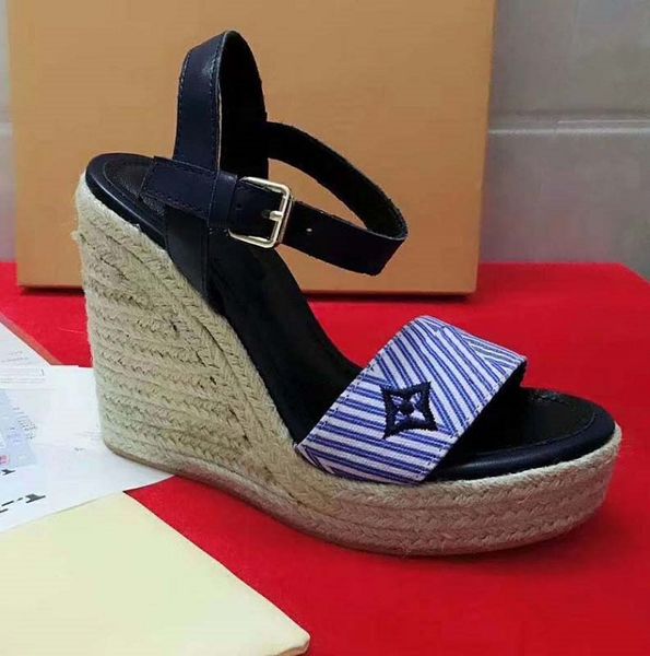 

newlassic high heeled sandals wedge heel luxury designer cowboy man woman shoes metal buckle for parties occupation sandals bag05 l11, Black