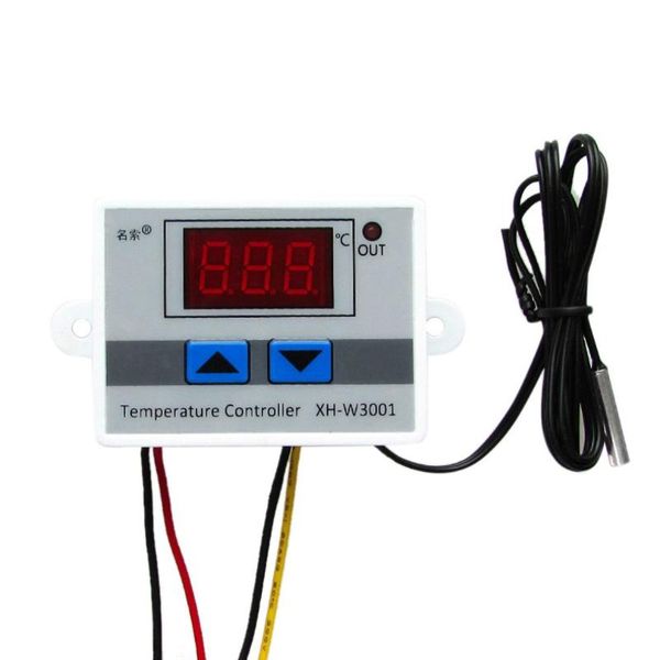 

w3001 temperature controller digital led temperature controller thermometer thermo switch probe dc12/ac220v