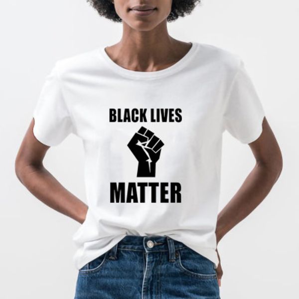 

men women fashion stylish t-shirts summer casual letter printed tees black lives matter t shirts men women short sleeve 11 styles, White;black