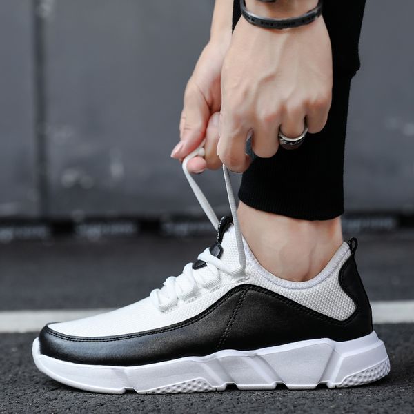 

sneakers sports-shoes men outdoor breathable big-size men lace-up