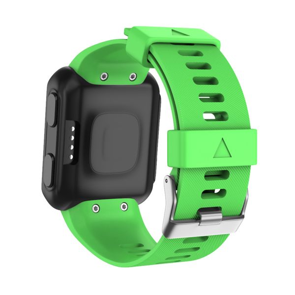 

silicone watch band strap bracelet + tool screws for garmin forerunner 35 hd88, Black;brown