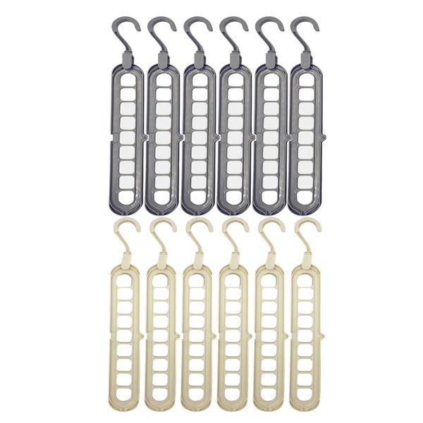 

12 pieces clothes hanger heavy-duty plastic clothes hangers with high load capacity