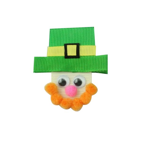 

adogirl cute cartoon hairpin shoes four-leaf clover ribbon boutique hair accessories for girls gifts handmade hairgrips headwear, Slivery;white