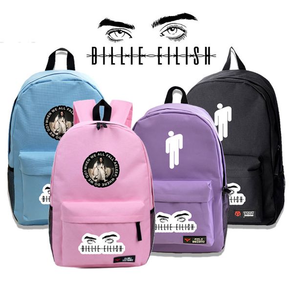 

2020 billie eilish backpacks travel bags teenage notebook backpack fashion canvas bag women/men's school bags laptop