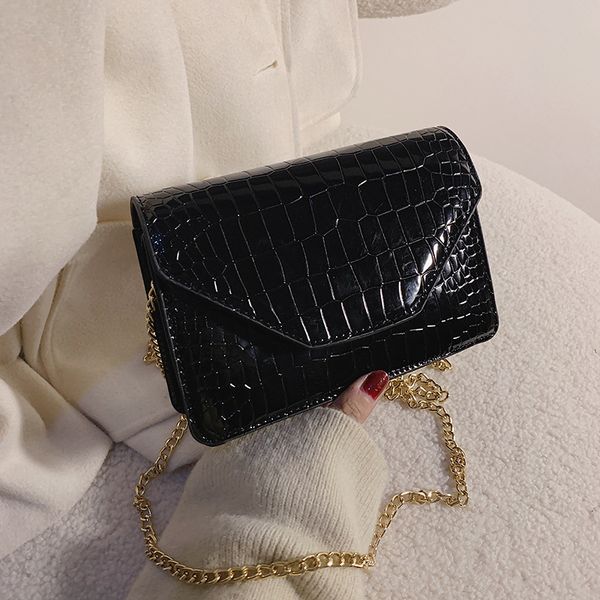 

crossbody сумка mini малых женщин для женщин 2020 моды малых сплошных цветов сумки на ремне ретро цепных закрылков женских сумки болса