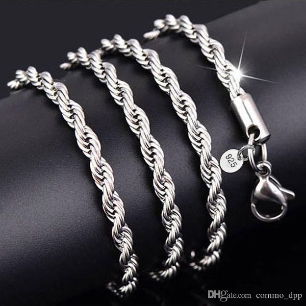 

925 еѬлингового еѬебѬа 3mm виой веѬевоки епи ожеѬел дл женин мђжинам ве Silver