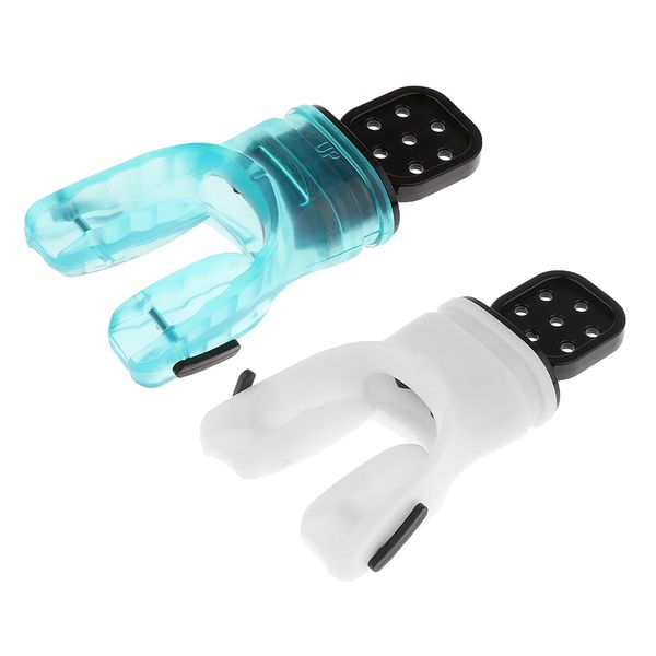 

2 pcs silicone scuba diving dive snorkel mouthpiece non-toxic moldable tube bite regulator underwater equipment green&white