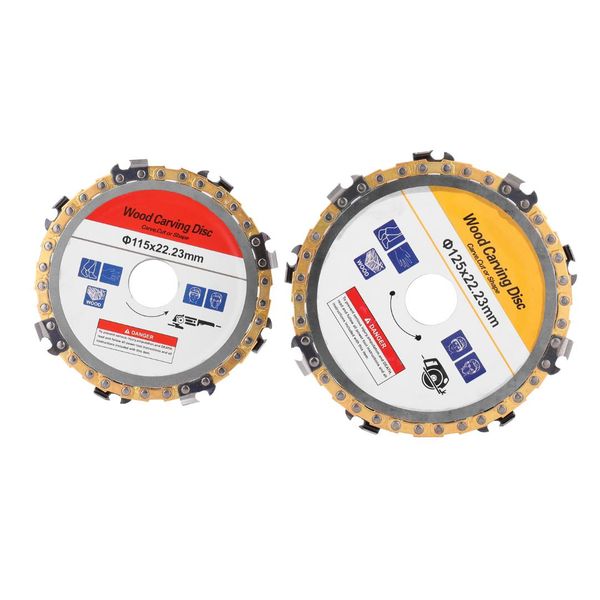 

8/9 teeth chain grinder chain saws disc woodworking plate tool 4/5 inch wood carving disc angle grinding tool