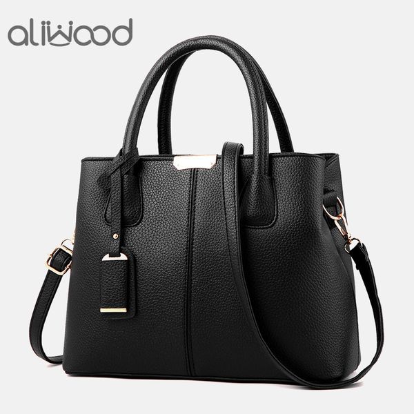 

aliwood new simple women bag pu leather handbags ladies shoulder bag females tote messenger bags crossbody bags bolsas feminina y190606