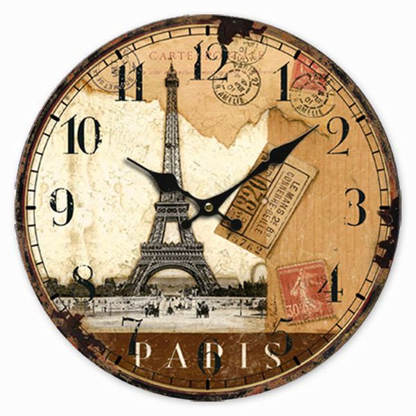 

stylish round wall clock for bedroom study office christmas birthday gift home decoration
