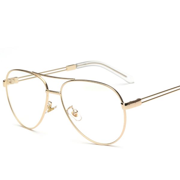 

vazrobe gold glasses women's oversized aviation eyeglasses frames female clear lens fashion points for prescription spectacles, Black