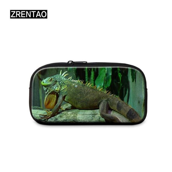 

bst школьные принадлежности женская косметичка makeuppouch детский сад детские карандаши сумки коробки симпатичные животные ящерица печати d