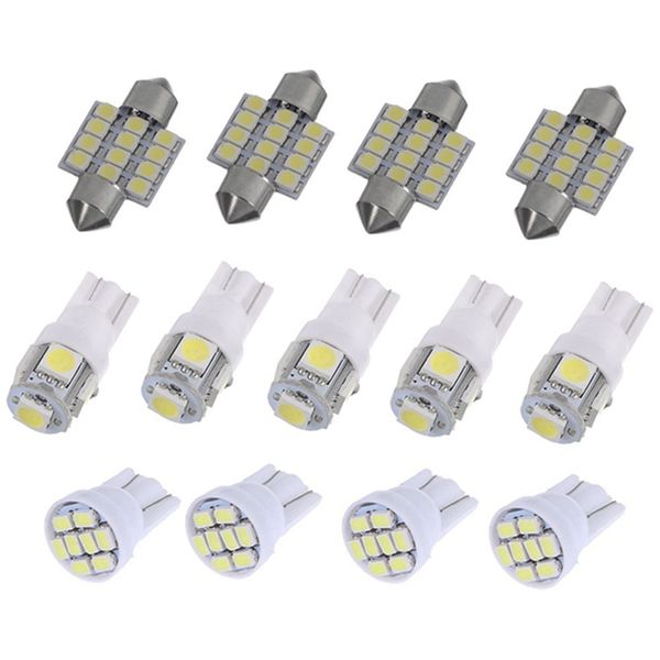 

13pcs/lot car led lights interior lamp kit dome license plate bulb signal lamp